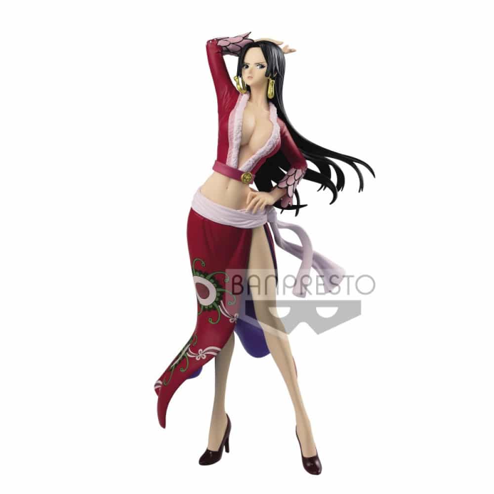 Figurine Boa Hancock en robe rouge sexy tiré du manga One Piece